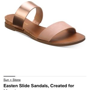 Sun and Stone Sandals black or gold size 8.5